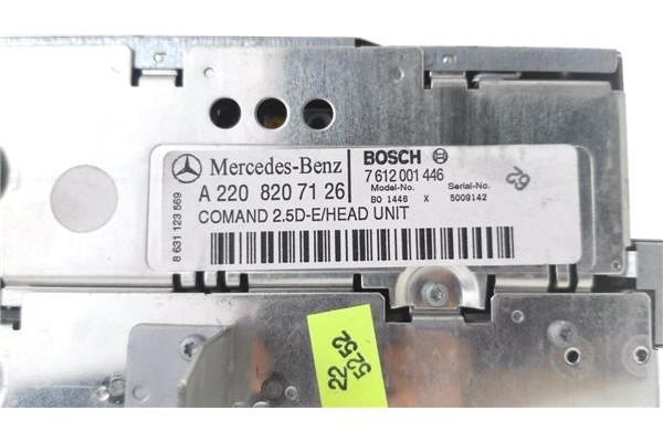 Recambio de autoradio para mercedes-benz clase s (bm 220) berlina 5.0 500 (220.075) referencia OEM IAM A2208207126 7,61E+09 