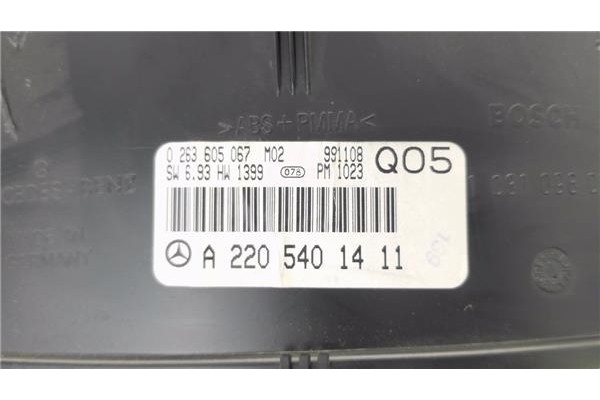 Recambio de cuadro completo para mercedes-benz clase s (bm 220) berlina 5.0 500 (220.075) referencia OEM IAM A2205401411 2636050