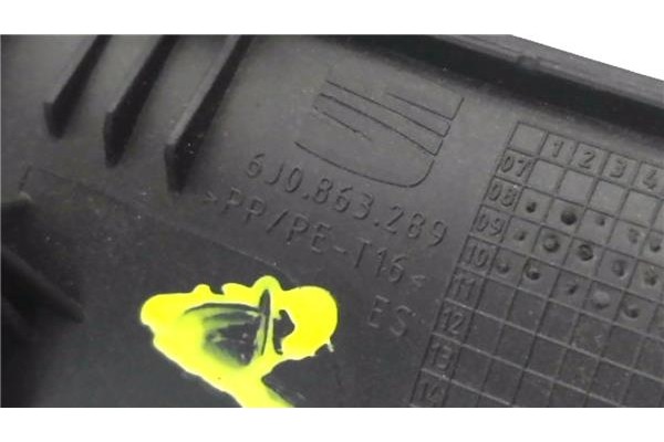 Recambio de embellecedor consola central para seat ibiza berlina (6j5) 1.4 tsi referencia OEM IAM 6J0863289  