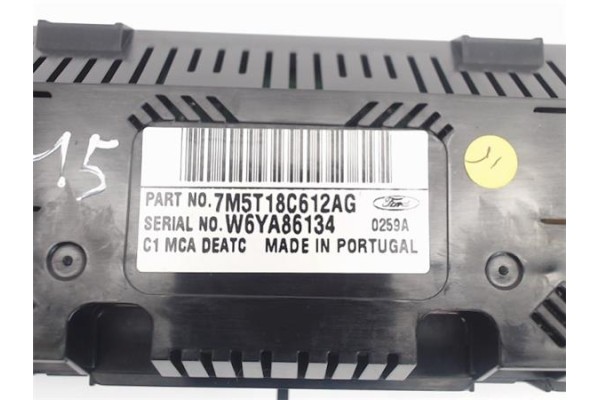 Recambio de mandos climatizador para ford c-max (cb3) referencia OEM IAM 7M5718C612AG/0259A W6YA86134 