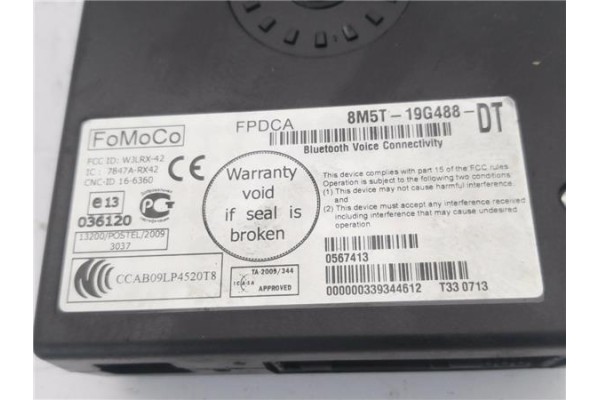 Recambio de modulo electronico para ford tourneo connect (tc7) 1.8 kombi trend corta (2009) referencia OEM IAM 8M5T19G488DT  