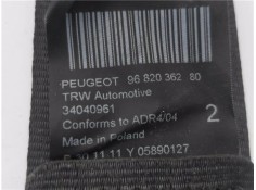 Recambio de cinturon seguridad trasero izquierdo para peugeot 3008 1.6 allure referencia OEM IAM 9682036280  