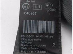 Recambio de cinturon seguridad trasero izquierdo para peugeot 3008 1.6 access referencia OEM IAM 9682036280  