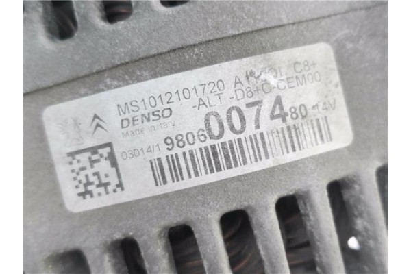 Recambio de alternador para peugeot 2008 1.2 access referencia OEM IAM 9806007480 MS1012101720 