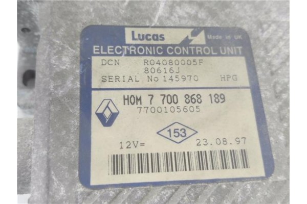 Recambio de centralita para renault scenic i (ja...) 1.9 dti (ja0n) referencia OEM IAM 7700868189 R04080005F 