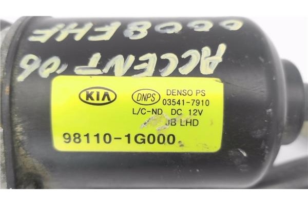 Recambio de motor limpiaparabrisas delantero para hyundai accent iii (mc) 1.4 gl referencia OEM IAM 981101G000  981102B000 , HYU