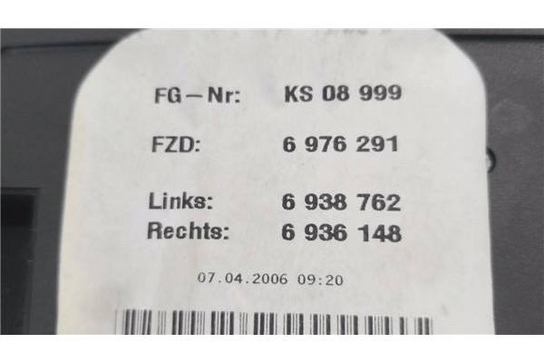 Recambio de luz delantero central techo para bmw serie 3 berlina (e90) 3.0 330d referencia OEM IAM 697629102 0311747301 