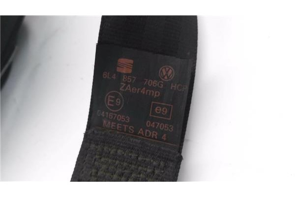 Recambio de cinturon seguridad delantero derecho para seat ibiza (6l1) 1.9 sdi referencia OEM IAM 6L4857706LRAA  