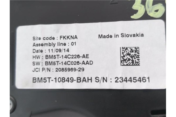Recambio de cuadro completo para ford focus berlina (cew) 1.0 business referencia OEM IAM BM5T10849BAH BM5T14C226AE 