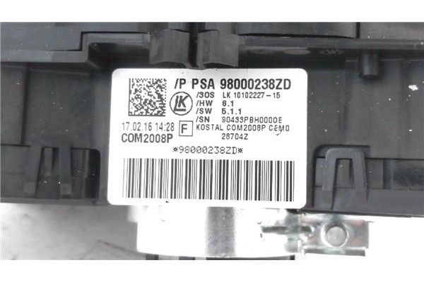 Recambio de mando intermitencia para citroen c4 berlina 1.6 business referencia OEM IAM 98000238ZD 430770012 