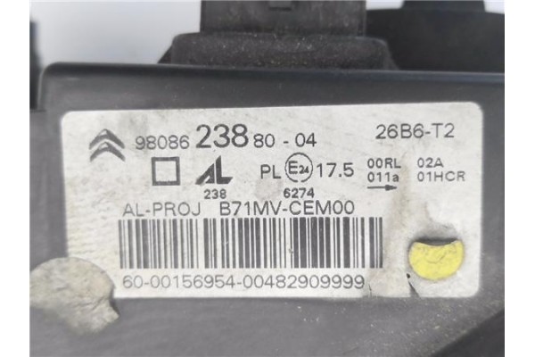 Recambio de faro delantero izquierdo para citroen c4 berlina 1.6 business referencia OEM IAM 9808623880  