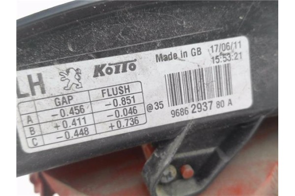 Recambio de piloto trasero izquierdo para peugeot 508 1.6 active referencia OEM IAM 9686293780A  
