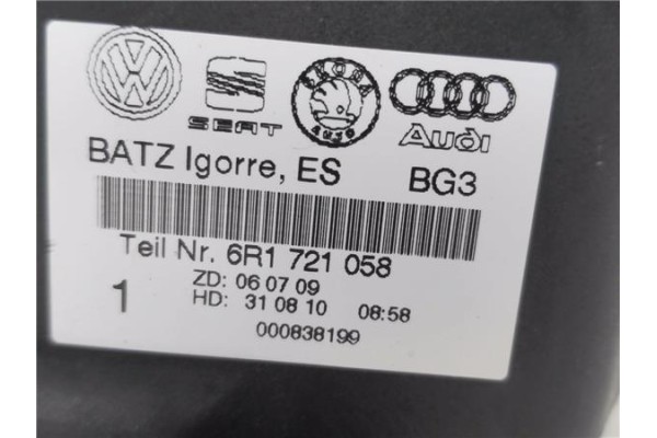 Recambio de potenciometro pedal gas para seat ibiza berlina (6j5) 1.4 referencia OEM IAM 6R1721058 6Q1721503M 