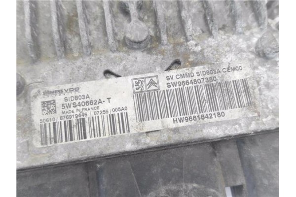 Recambio de centralita para peugeot expert furgón 2.0 furgón l1h1 referencia OEM IAM 9664807380 5WS40662AT 
