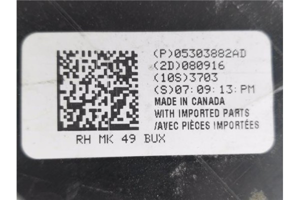 Recambio de piloto trasero derecho para jeep compass (mk) 2.0 sport referencia OEM IAM 5303882AD  