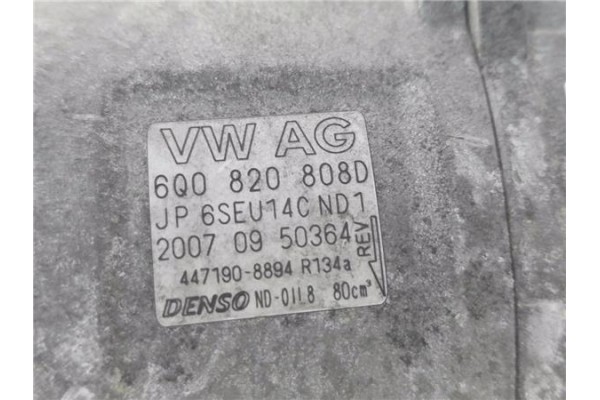 Recambio de compresor aire acond. para skoda fabia (5j2) 1.4 tdi referencia OEM IAM 6Q0820808D JP6SEU14CND1 