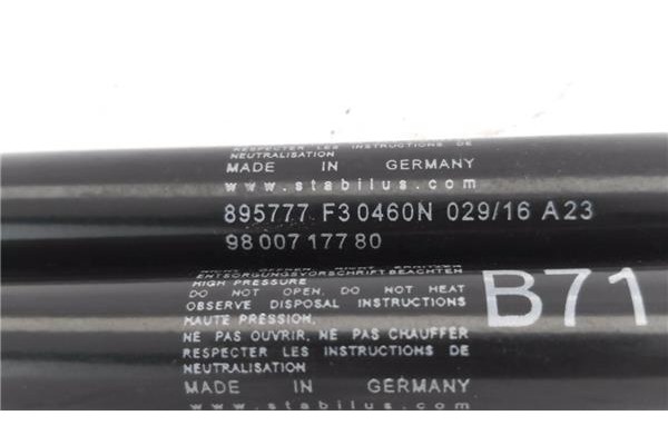 Recambio de amortiguador porton para opel corsa d 1.3 cdti referencia OEM IAM 9800717780 895777F30460N029 