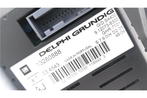 Recambio de display para opel corsa d 1.3 cdti referencia OEM IAM 9120738300 13260888 