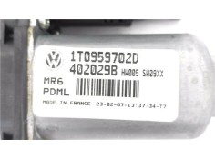 Recambio de motor elevalunas delantero derecho para volkswagen touran (1t1) 1.9 tdi referencia OEM IAM 1K0959792J 1T0959702D 
