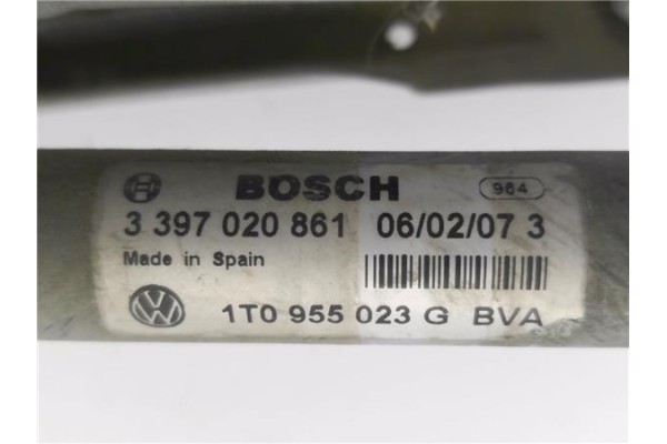 Recambio de motor limpiaparabrisas delantero para volkswagen touran (1t1) 1.9 tdi referencia OEM IAM 1T0955119D 1397220501 