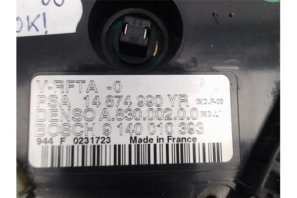 Recambio de mandos climatizador para citroen c8 referencia OEM IAM 14874990YR A83000200/9140010393 