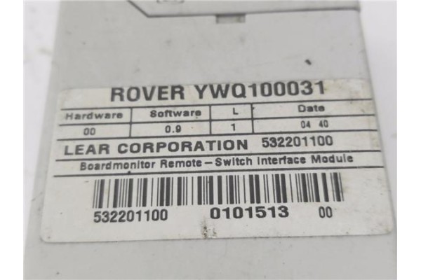 Recambio de modulo electronico para land rover freelander (ln) 2.0 hse familiar referencia OEM IAM YWQ100031  