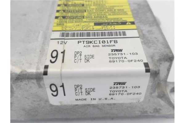 Recambio de centralita airbag para toyota corolla verso (r1) 2.2 d-4d sport referencia OEM IAM 891700F240 235731103 