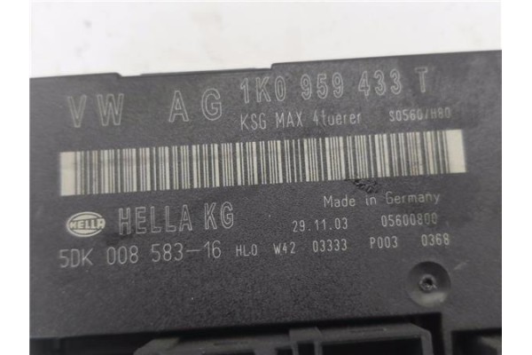 Recambio de modulo confort para volkswagen touran (1t1) 2.0 tdi referencia OEM IAM 1K0959433T 5DK00858316 