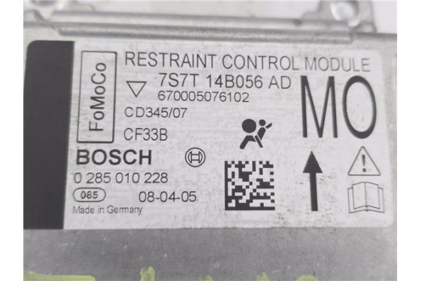 Recambio de centralita airbag para ford mondeo berlina (ca2) 1.8 ambiente referencia OEM IAM 7S7T14B056AD 285010228 