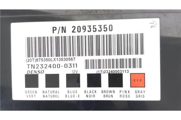 Recambio de módulo electrónico para opel antara 2.2 selective referencia OEM IAM TN2324000311 20935350 