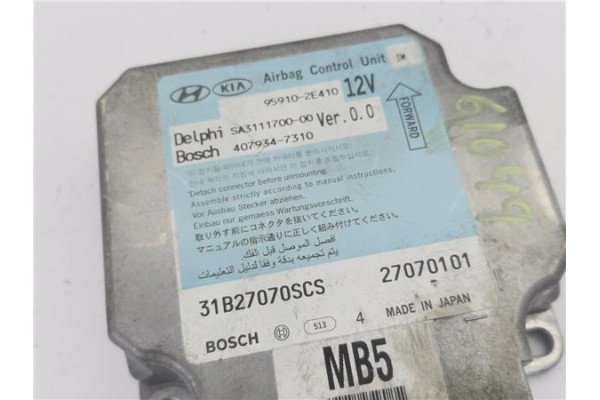 Recambio de centralita airbag para hyundai tucson (jm) 2.0 referencia OEM IAM 959102E410 4079347310 