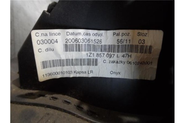 Recambio de guantera salpicadero para skoda octavia berlina (1z3) 2.0 tdi 16v referencia OEM IAM 1Z1857097L47H  
