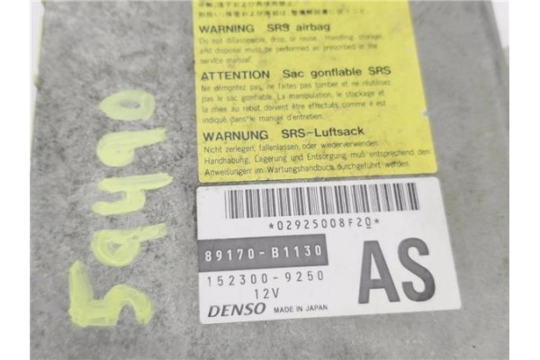 Recambio de centralita airbag para daihatsu materia (m4_) 1.3 referencia OEM IAM 89170B1130 1523009250 