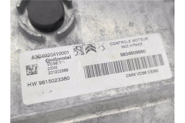 Recambio de centralita para citroen c3 aircross 1.2 c-series referencia OEM IAM 9834609880 A3C0320410001 