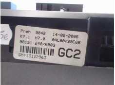 Recambio de mandos climatizador para opel astra h berlina referencia OEM IAM (13122963) (90151-240) (GC2) 