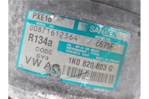 Recambio de compresor aire acond. para volkswagen touran (1t1) 2.0 tdi referencia OEM IAM 1K08250803G PXE168675F 