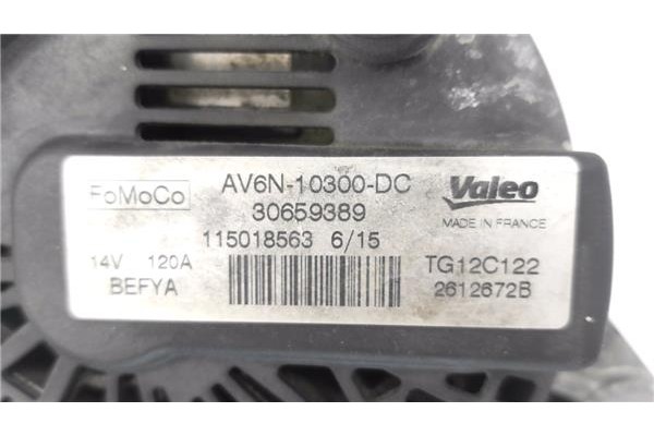 Recambio de alternador para ford fiesta (cnn) 1.5 ambiente referencia OEM IAM AV6N10300DC 3,07E+07 