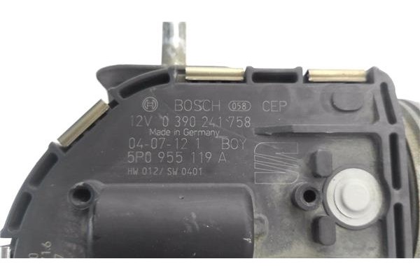 Recambio de motor limpiaparabrisas delantero para seat altea (5p1) 2.0 tdi 16v referencia OEM IAM 5P0955119A 0390241758 