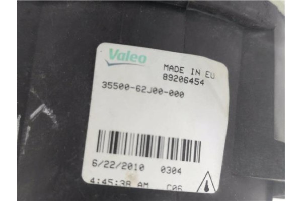 Recambio de faro antiniebla derecho para opel agila b 1.2 referencia OEM IAM 3550062J00000  