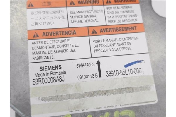 Recambio de centralita airbag para fiat sedici (189) 1.9 jtd 8v 120 emotion referencia OEM IAM 3891055L10000 5WK44063 