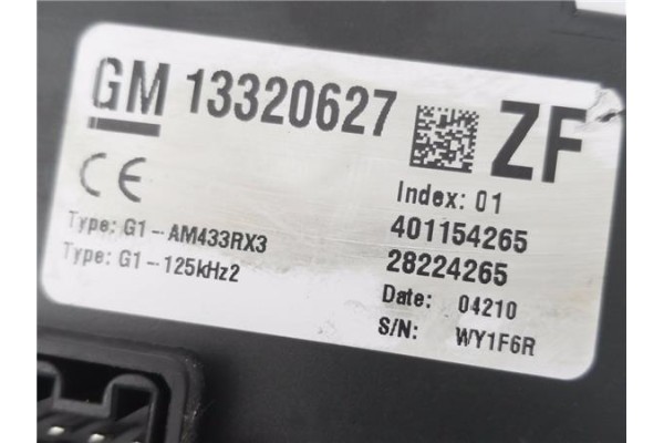 Recambio de caja fusibles/rele para opel corsa d 1.2 referencia OEM IAM 13320627 401154265 