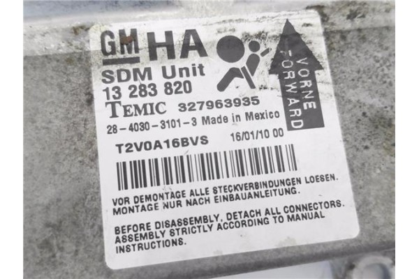Recambio de centralita airbag para opel corsa d 1.2 referencia OEM IAM 13283820 327963935 