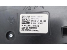 Recambio de embellecedor consola central para peugeot 308 sw 1.6 active referencia OEM IAM 96777660ZD 10093069 