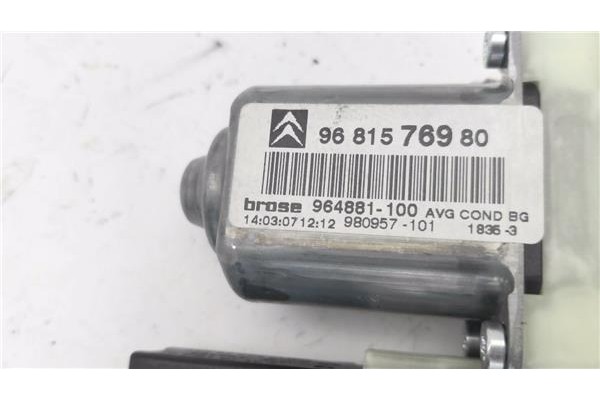 Recambio de motor elevalunas delantero izquierdo para citroen c4 coupe 1.6 hdi referencia OEM IAM 9681576980 9,65E+08 