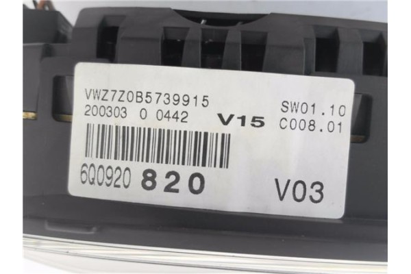 Recambio de cuadro completo para volkswagen polo iv (9n1) 1.4 16v referencia OEM IAM 6Q0920820 110080125001A 