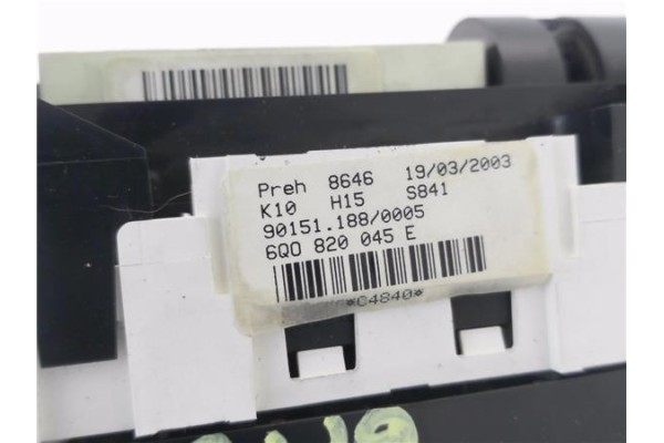 Recambio de mandos calefaccion / a.a. para volkswagen polo iv (9n1) 1.4 16v referencia OEM IAM 6Q0820045E  