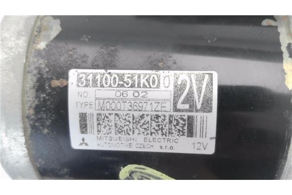 Recambio de motor arranque para opel agila b 1.2 referencia OEM IAM 3110051K0 M000T36971ZE 