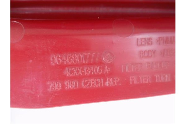 Recambio de piloto trasero izquierdo para citroen c4 coupe 1.6 hdi referencia OEM IAM 9646801777 4CXX13405A 