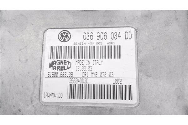 Recambio de centralita para volkswagen polo iv (9n1) 1.4 16v referencia OEM IAM 36906034DD 6160066309 