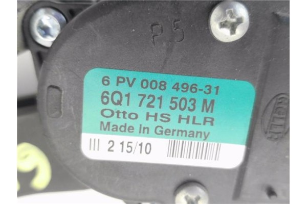 Recambio de pedal acelerador para seat ibiza berlina (6j5) 1.4 referencia OEM IAM 6Q1721503M  